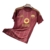 Camisa Roma I Home 24/25 da Adidas, masculina, em tom vinho com detalhes em dourado e logo do time.
