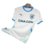 Camisa branca do Olympique de Marseille da Puma, temporada 24/25, com detalhes em azul e logo da equipe.