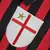 Camisa Milan 1999/2000 - Retrô Manga Longa - Masculino - Vermelha Preta na internet