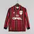 Camisa Milan 1999/2000 - Retrô Manga Longa - Masculino - Vermelha Preta - loja online