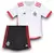Kit Infantil Flamengo II 24/25 - Adidas - Branco com detalhes em vermelho - comprar online