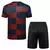 Kit FC Barcelona Camisa e Short Treino 2024/25 Quadriculada - Azul Vermelha na internet