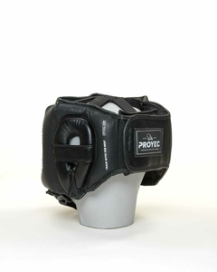 Imagen de Cabezal Boxeo Proyec Con Barra Frontal Blocker Profesional Negro