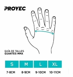 Imagen de GUANTES PROYEC EVOLUTION MMA GRAPPLING VALE TODO