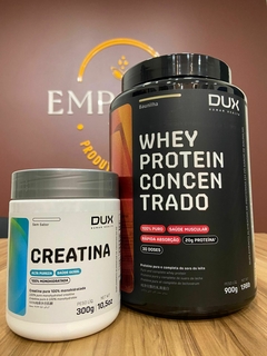KIT WHEY PROTEIN DUX 900G + CREATINA 300G