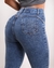 Calça Jeans Feminina Skinny Cintura Alta com Lycra Marmorizada Destroyed - RhodeJeans - loja online