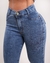 Calça Jeans Feminina Skinny Cintura Alta com Lycra Marmorizada Destroyed - RhodeJeans - Rhode Jeans