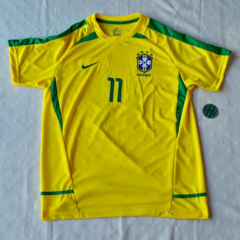 Camiseta Retro - Brasil - Titular 2002 - (Ronaldinho)