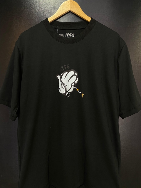 CAMISETA HYPE - OVERSIZED PRETA