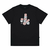 CAMISETA PLANO C CUBE LETTERS PRETO