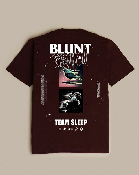 CAMISETA BLUNT OVERSIZED INCEPTION - VINHO