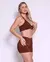Conjunto Short Básico Cós Fino Coffee Valência + Top Vivi na internet