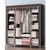 Guarda Roupa Portátil Dobrável Organizador De Armário de Roupa Multifuncional Guarda Roupa Grande Multiuso - C L M global