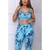 Calça Academia Marmorizado Fitness Leg Tie Dye Fitness Feminina