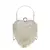 Rhinestone Heart Pattern Silver Handbag para mulheres estilosas - loja online