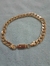 Pulseira masculina 1X1 oval com fecho de pressão largura 7mm na internet