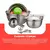 Conjunto com 12 Tigelas de Aço Inox Escovado – Saladeiras Elegantes e Resistentes - comprar online