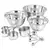 Conjunto com 12 Tigelas de Aço Inox Escovado – Saladeiras Elegantes e Resistentes - loja online