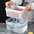 Conjunto de organizadores de gaveta de mesa ilimitados, plástico, transparente, caixa de armazenamento, acessórios de cozinha