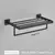 Conjunto de Acessórios de Banheiro – Preto Fosco c - comprar online