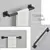 Conjunto de Acessórios de Banheiro – Preto Fosco c - CantoSmart