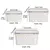 Conjunto de organizadores de gaveta de mesa ilimitados, plástico, transparente, caixa de armazenamento, acessórios de cozinha - comprar online