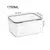 Conjunto de organizadores de gaveta de mesa ilimitados, plástico, transparente, caixa de armazenamento, acessórios de cozinha - loja online