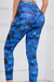 LEGGING FITNESS AZUL com ESTAMPA ABSTRATO - comprar online