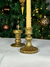 KIT CASTIÇAL E VELA - DOURADO na internet