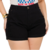 Short Jeans Feminino Plus Size Barra Dobrada Escuro