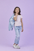 Jaqueta Jeans Menina Gabriela Aquarela Bordada com Pedrarias - loja online