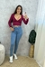 Imagem do Cropped Decote Profundo Manga Longa