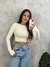 Cropped Manga Longa Aberto nas Costas - comprar online