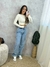 Cropped Manga Longa Aberto nas Costas