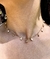 Colar choker mini pérolas e esferas na internet