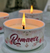 Vela aromática en cazuelas romance