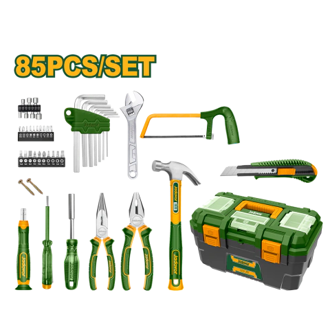 SET HERRAMIENTAS 85PZ + CAJA PVC