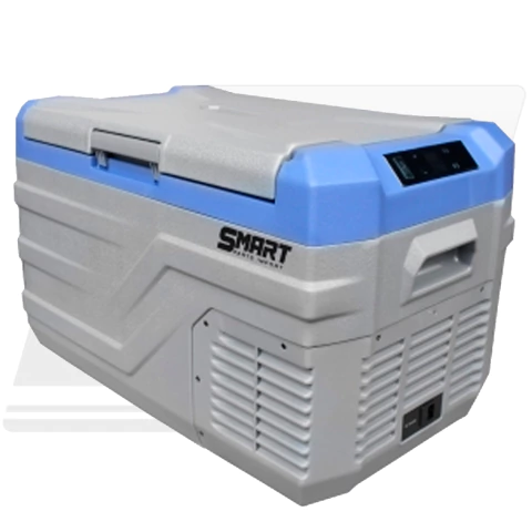 Geladeira Portátil 30L Quadrivolt Cinza/Azul Smart - Compacta e Vers