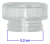 TULIPA DE VIDRIO DE PORTA LÁMPARA ORIGINAL LONGVIE PARA COCINA - Distribuidora Repuestos Jancar