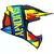 Capacete Motocross Suomy X-Wing Amped Azul/Amarelo/Vermelho (Policarbonato ADT) - Up Moto - Seu Esporte Começa Aqui!