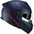 Capacete Modular Race Tech Signal Monocolor Azul Fosco (Viseira Solar)