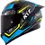 Capacete KYT Striker 2V Tech Preto/Azul (Viseira Solar) - comprar online