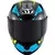 Capacete KYT Striker 2V Tech Preto/Azul (Viseira Solar) na internet