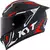 Capacete KYT Striker 2V Asphalt Preto/Vermelho Fosco (Viseira Solar) - comprar online