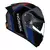 Capacete Norisk Force II Kore Azul (Viseira Solar)