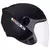 Capacete Aberto Unissex EBF Spark Jet Solid Preto Fosco - comprar online