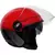 Capacete Aberto Unissex Origine Alpha Snatch Vermelho Flúor (Viseira Solar) - Up Moto - Seu Esporte Começa Aqui!