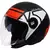Capacete Aberto Unissex Origine Alpha V5 Vermelho/Branco/Preto Fosco (Viseira Solar) - comprar online