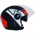 Capacete Aberto Unissex Origine Alpha V5 Vermelho/Branco/Preto Fosco (Viseira Solar) - Up Moto - Seu Esporte Começa Aqui!