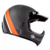 Capacete Custom Bieffe Moto X Eternal Cinza/Laranja Fosco (Old School) - Up Moto - Seu Esporte Começa Aqui!
